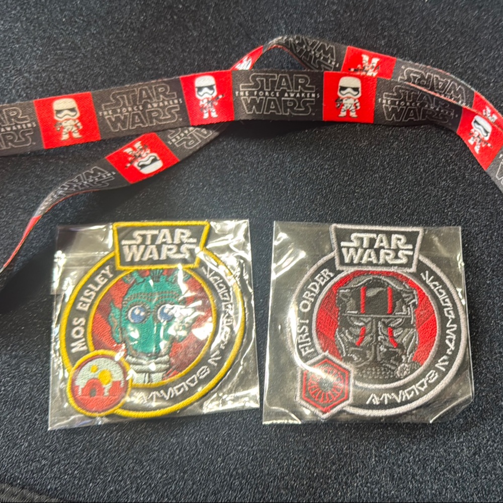 Star Wars Patches and Lanyard Set:Mos Eisley and first order